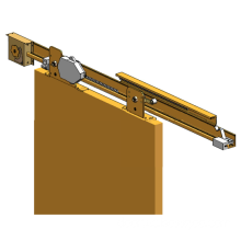 Semi-auto sliding door for interior wood door